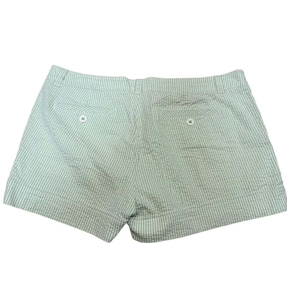 LILLY PULITZER Palm Beach Fit Green‎ Seersucker Shorts – Size 8